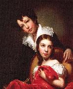 Rembrandt Peale Michaelangelo and Emma Clara Peale oil on canvas
